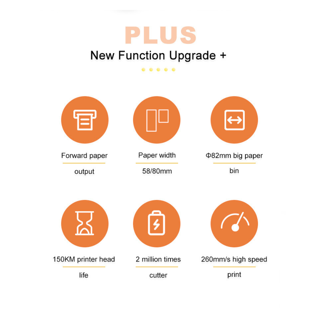 Receipt Printer Thermal 3-inch USB/LAN/BT/WiFi BPOVO BO-H861 - Image 2