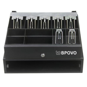 Cash Drawer 7 Bill 4 Coins Metal Case Rj11 BPOVO BO-410B/7B4C