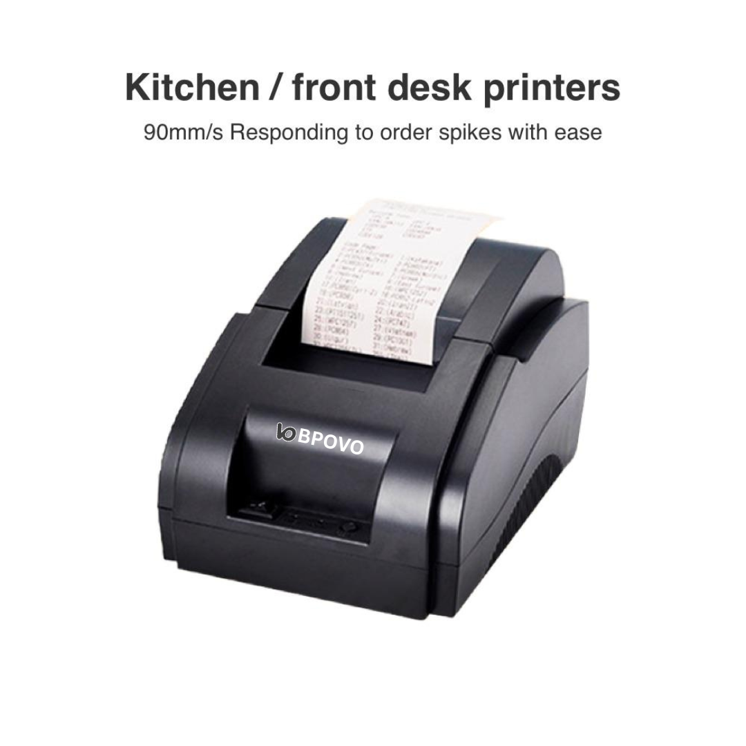 Kitchen Printer Thermal 2-inch 58mm USB/BT BPOVO BO-58Ⅳ