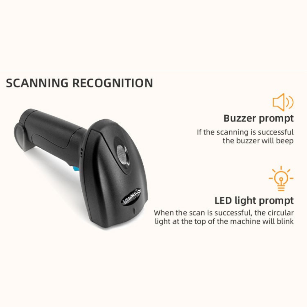 Barcode Scanner 1D CCD Wired Handheld USB BPOVO BO-U1C - Image 3