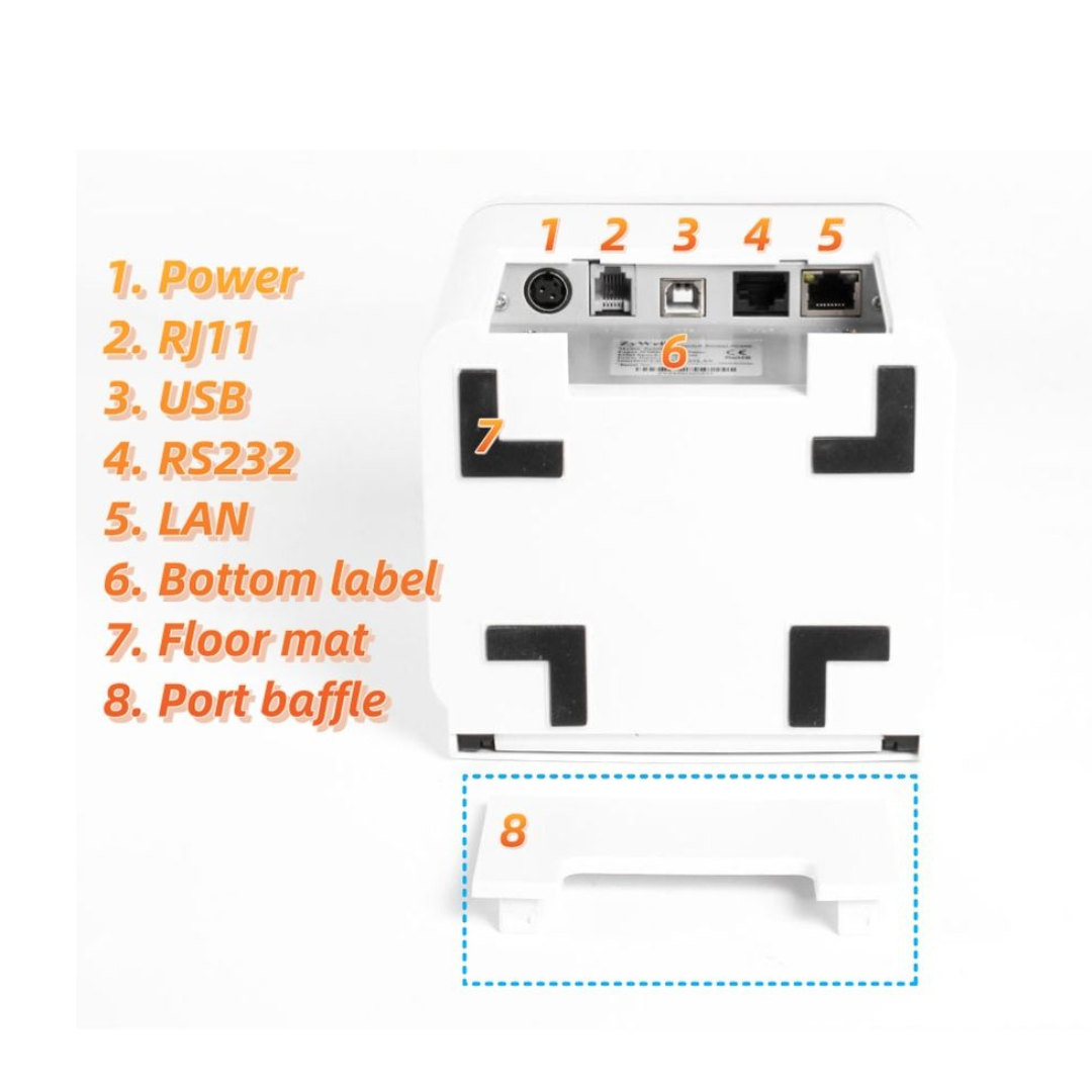 Receipt Printer Thermal 3-inch Multi-Connectivity BPOVO BO-608 - Image 5