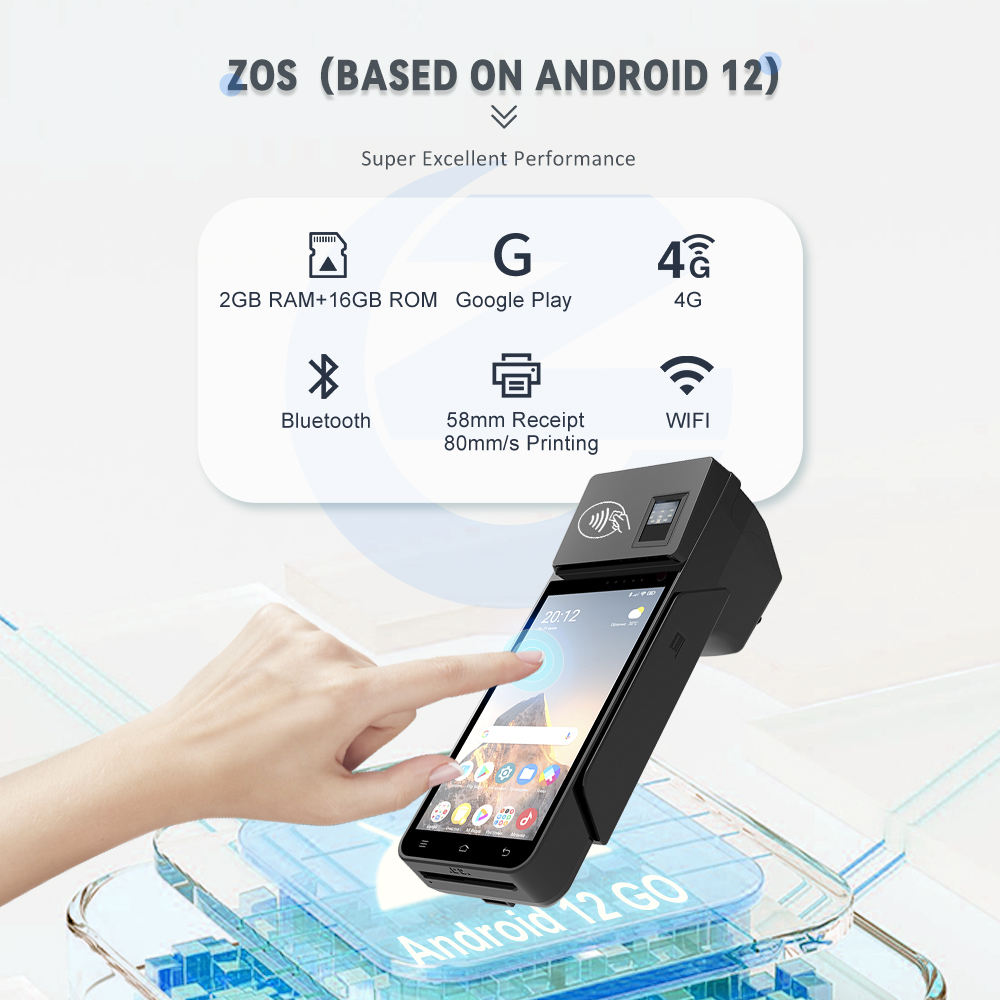 POS Mobile Terminal NFC Android 12.0 5G Printer 2D Scan BPOVO BO-Z90 - Image 4
