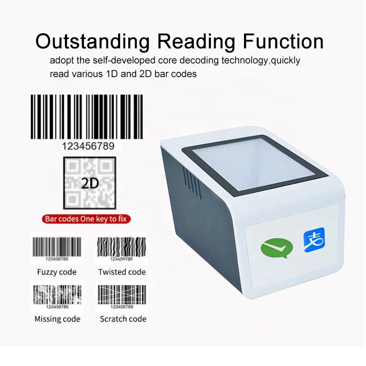 Barcode Scanner 2D QR Desktop USB BPOVO BO-R41 - Image 3